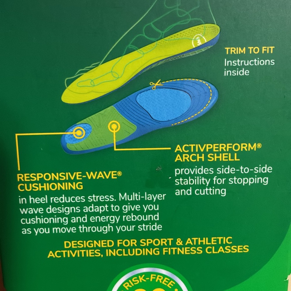Dr. Scholl’s  All Purpose Sport & Fitness Insoles (1 pair) - Picture 4 of 5